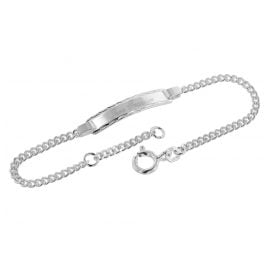 trendor 39505-14 Armband für Baby und Kinder mit Gravurschild Silber 925 14 cm