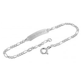 trendor 39508-14 Gravur-Armband für Babys 925 Silber 14 cm