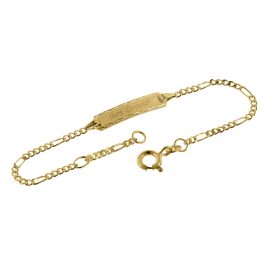 Länge 14/12 cm 8 Karat TRENDOR Schmuck Armband mit Gravur für Kinder Gold 333 