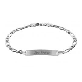 trendor 88650-21 Gravur-Armband für Junge Männer 925 Silber Länge 21 cm