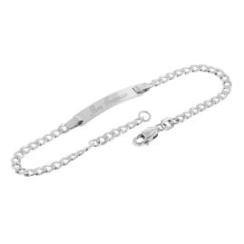 trendor 41064 Engraving Bracelet 925 Silver for Young People 18 cm