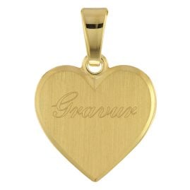 trendor 41200 Girl Engraving Pendant Gold Plated Silver 925 Heart with Name