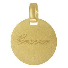 trendor 41203 Pendant with Name Gold Plated Silver 925 Engraving Plate
