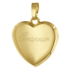 trendor 41397 Engraving Pendant for Women Gold Plated 925 Silver