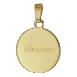 trendor 41398 Engraving Pendant for Young People Gold Plated 925 Silver