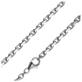 trendor 08632 Men's Silver Necklace Anchor Chain 4.5 mm Wide