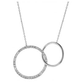 trendor 75152 Ladies' Necklace Sterling Silver 925 with Cubic Zirconia