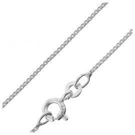 trendor 71873 Women's Necklace 333 White Gold Box Chain width 0.9 mm