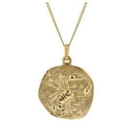 trendor 41960-11 Scorpio Zodiac Sign Ø 20 mm with 333/8K Gold Chain for Men