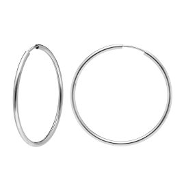 trendor 15047 Hoop Earrings 925 Silver ⌀ 40 mm