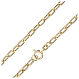 trendor 41900 Halskette für große Anhänger 925 Silber Goldplattiert Weitanker