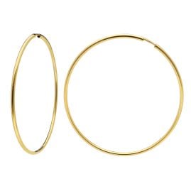 trendor 15175 Hoop Earrings Gold 333 / 8K Width 2 mm Ø 60 mm