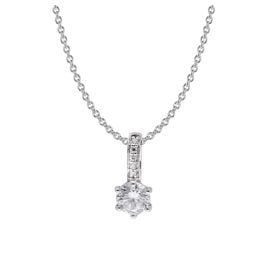trendor 15129 Women's Necklace 925 Silver with Cubic Zirconia