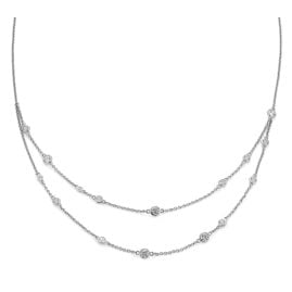 trendor 15132 Damen-Halskette 925 Silber mit Zirkonia
