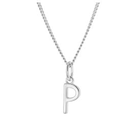 trendor 15210-P Damen-Halskette mit Buchstabe P Anhänger Silber 925