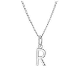 trendor 15210-R Damen-Halskette mit Buchstabe R Anhänger Silber 925
