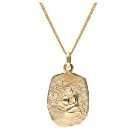 trendor 15404-02 Wassermann Sternzeichen Gold 333 mit vergoldeter Silberkette