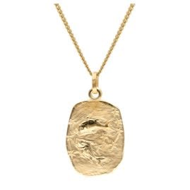 trendor 15404-03 Fische Sternzeichen Gold 333 / 8K mit vergoldeter Silberkette