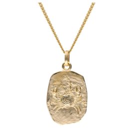 trendor 15404-07 Cancer Zodiac Gold 333 / 8K with Gold-Plated Silver Necklace