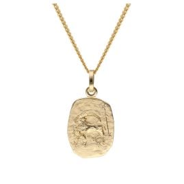 trendor 15436-01 Steinbock Sternzeichen Gold 585 mit vergoldeter Silberkette