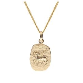 trendor 15436-04 Widder Sternzeichen Gold 585 mit vergoldeter Silberkette