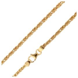 trendor 15777 Byzantine Chain Necklace Gold Plated 925 Silver Width 2.0 mm