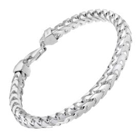 trendor 15802 Men's Bracelet 925 Silver Foxtail Chain Width 5.6 mm