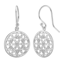trendor 15935 Women's Earrings With Mandala Motif 925 Sterling Silver