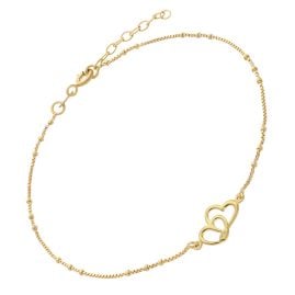 trendor 15963 Ankle Chain 925 Silver Gold Plated