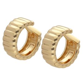 trendor 68191 Women's Hoop Earrings Gold-Plated 925 Silver 16 mm