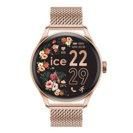 Ice-Watch 023394 Smartwatch ICE Smart 2.0 Rund Roségoldfarben mit Milanaiseband