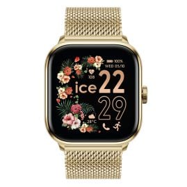 Ice-Watch 025134 Smartwatch ICE Smart 2.0 Eckig Goldfarben mit Milanaiseband