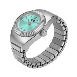 Ice-Watch 025515 Ring Watch Chouchou Silver Tone/Turquoise