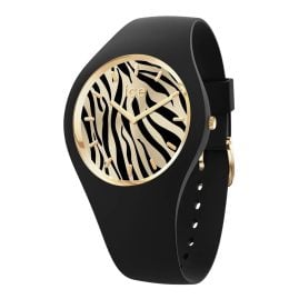 Ice-Watch 025894 Ladies´ Watch ICE Wild S Black/Gold Tone Zebra