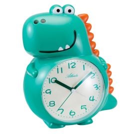 Atlanta 2167 Children's Alarm Clock Dino Silent Sweep No Ticking