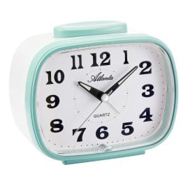 Atlanta 2172/6 Quartz Alarm Clock with Bell Sound Mint Green