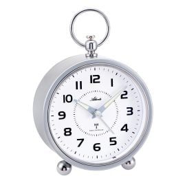 Atlanta 1836/19 Radio-Controlled Quartz Alarm Clock Silver Tone