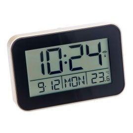 Atlanta 1802/9 Radio-Controlled Digital Alarm Clock Gold Tone