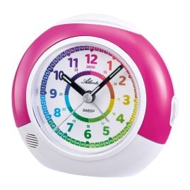 Atlanta 2147/17 Kinderwecker mit Leisegang Pink