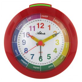 Atlanta 1265/1 Childrens Alarm Clock Red