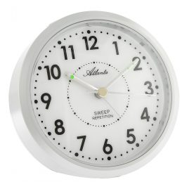 Atlanta 1767/19 Alarm Clock Silver Tone