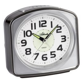 Atlanta 2150/4 Alarm Clock with Quiet Movement Grey