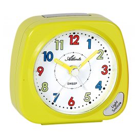 Atlanta 1936/2 Children's Alarm Clock with Quiet Movement Yellow