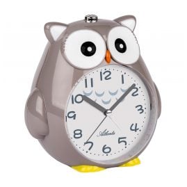 Atlanta 2160/4 Alarm Clock for Children Grey Owl