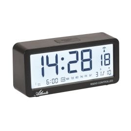 Atlanta 1879/7 Digital Alarm Clock Radio Controlled Black