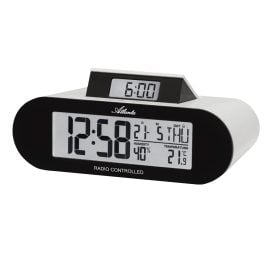 Atlanta 1869 Radio-Controlled Alarm Clock with Pop-Up Display