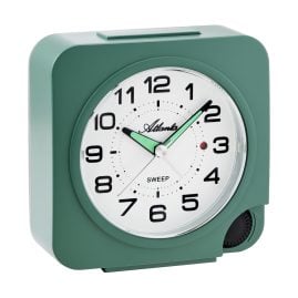 Atlanta 2171/6 Table Alarm Clock Quartz Silent Green