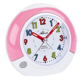 Atlanta 1708/17 Alarm Clock for Children Rose/White