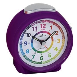 Atlanta 1999/8 Children's Alarm Clock Silent Purple