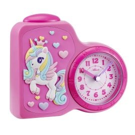 Atlanta 2145/17 Children's Alarm Clock Silent 3D Unicorn